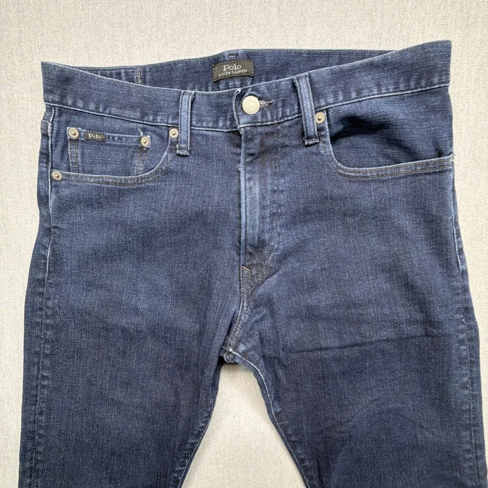 Polo Ralph Lauren Jeans Mens 33x32 (Fits 32x29) Blue The Varick Slim Straight